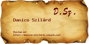 Danics Szilárd névjegykártya
