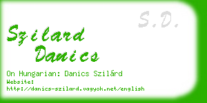 szilard danics business card